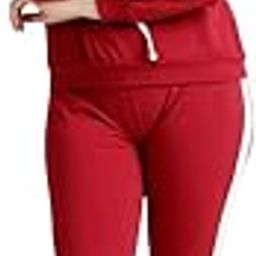 Women's Red Hooded Tracksuit with White Stripes – Stylish Full Sleeve Zipper Hoodie & Jogger Set – Gym, Sports & Casual Wear-image-28