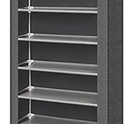 SAZ DEKOR® Shoe Rack Heavy Duty Durability Shoes Shelf for Bedroom Entryway Living Room 8 Layer Silver Gray-image-29