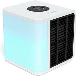 Cooling Fan for Desk and Car - Portable Evaporative Air Cooler for Camping - Small Ice Fan for Tent - Personal Air Conditioners Evalight, White-image-65