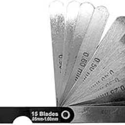 B K JAGAN & CO Feeler Gauge marking Gauge (15 Blades (.05mm-1.00mm) 4 Inch)-14