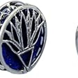 Jewellery 925 Sterling Silver Blue Lotus Cufflinks in Lapiz Lazuli for Men Women (Gifts for Him/Her)-picture-20