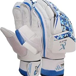 THRAX Leather Aello X 1 Cricket Batting Gloves Standard Size Right Hand Blue And White-image-75