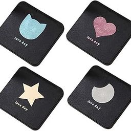 Compact Mirror for Men, Women and Girls, Black Travel Makeup Mirrors for Handbag and Pocket, Portable Double-Sided Mirror (1pcs, Color May Vary)-34
