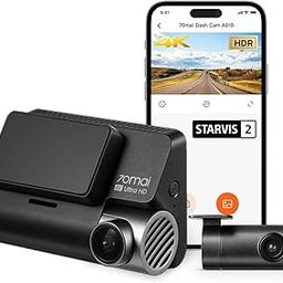 70mai A810 True 4K HDR Dual Dash Cam, Built-in GPS Logger, ADAS, Sony Starvis2 IMX678, 150° Wide, Optional Parking Mode with Motion Detection & Time Lapse, Upto 256GB Supported-26