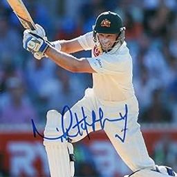 5x7 Inches Original Autographed Photo of Australian Cricketer Michael Hussey-image-93