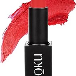 SOKU Censored Matte Long Lasting Lipstick for Women | Creamy Lipstick | Enriched with Jojoba Oil | Moisturising & Waterproof | Smooth Finish & Lightweight (Underage Red 01) - 4.2g-image-80