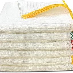 Towelogy® Heavy Duty Cotton Dish Cloths Extra Large SUPER ABSORBENT Cleaning Scrubbing Washing Drying Rags Kitchen Tea Towels Colour Coded Dishcloths MACHINE WASHABLE 38x40cm (Assorted, Pack Of 4)-image-77