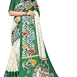 Women's Khadi Saree With Blouse Piece(URMI GREEN)-image-33