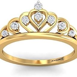 92.5 Sterling Silver American Diamond Graceful Princess Ring for Women-image-98