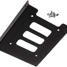 SSD Bracket 2.5 to 3.5 Adapter SSD Mounting Bracket Kit 2.5 to 3.5 SSD HDD Hard Disk Drive Bays Holder Metal Mounting Bracket Adapter with Screws for PC SSD(Pack of 1)-9