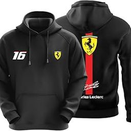 FERR C16 Motorsport Hoodie for Car Enthusiast for Men & Women Black Hoodie 100% Cotton Car Printed Hoodies.-image-2