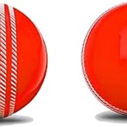 Cricket Rubber Ball Polyester and Rubber Synthetic Cricket Ball (Multicolour) (2) 7 cm-image-2