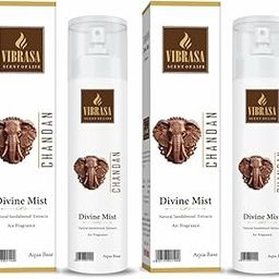 VIBRASA Divine Mist Chandan 100 ML Air Freshener Spray - (Pack Of 2) | Premium Air Freshener for Home and Mandir | Pure and Natural Fragrances for Worship and Meditation-image-58