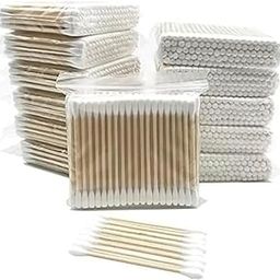 1200 Buds Ear Cleaning Buds Wooden Cotton Swabs Eco Friendly Ear Swabs for Removing Ear Wax, Baby Care, Art & Craft etc. 100% Pure Cotton Buds (1200 Buds(pack of 12)-image-23