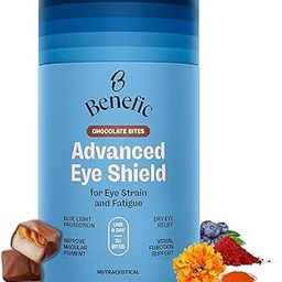 Benefic Nutrition - Advanced Eye Shield Chocolate Bites, 30 Pcs Astaxanthin, Lutein, Zeaxanthin & Bilberry Extract | Protects from Blue light, Dryness & Digital Strain| 30 Days Pack | 150g-image-18