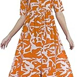 Siya Women's Rayon Button-Down Front Collar Neck Short Sleeves with Zipper Floral Printed Maternity Kurti-picture-6