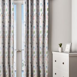 URBAN DREAM White Single Long Door Curtain-45