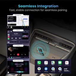 Portronics Tune Wireless Car Receiver for converting wired CarPlay and Android Auto to wireless with Bluetooth support image 4