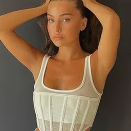 LULU & SKY Scoop Neck Corset Top-image-36
