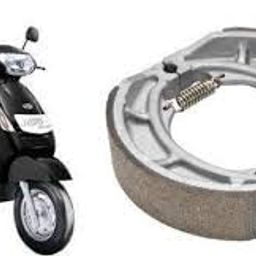 NS Front And Rear Brake Shoe For Mahindra Duro/Rodio All Model (Pack Of 1 Set) image 1