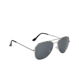 Scavin Unisex Grey Lens & Silver-Toned Aviator Sunglasses with UV Protected Lens-44