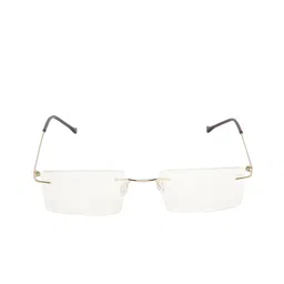 CRIBA Rectangle Sunglasses With UV Protected Lens VCR_ODY_GLD image 3