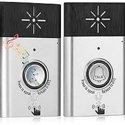 Door, Djustable Speaker Door Bell Alarm, Voice 2-Way Intercom for Home Security Door, Office-24
