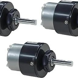 Shockley 12V Dc Gear Motor Low Noise Motor With Metal Gears Centre Shaft Heavy Duty Motor for Robotics Grade A (1000 RPM, 3 Piece)-18