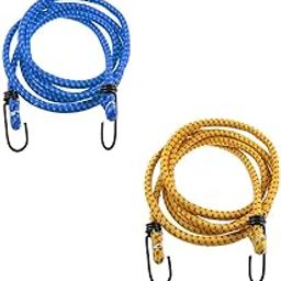 Heavy Duty Bungee Cord with Hooks Elastic Rope for Bike Luggage Tying Luggage Strap Elastic Rope Multicolor 1 Pcs-image-2
