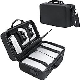 OIVO INDIA Carrying Case for PS5 Slim Console, Hard Shell Protective Case Travel Bag Compatible for PlayStation 5 Slim Console Disc/Digital Edition - Black-picture-15