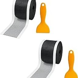 Drain Cover Mesh, 2 Rolls Disposable Long Strip Sink Strainer Steel, Bathroom Drain Cover for Hair Catching, Sink Splash Guard in Kitchen, Easy Peel and Stick Design-image-97
