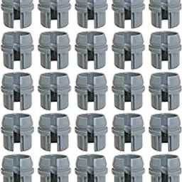 Heyous 25PCS Grey 1/2 Inch Non Metallic Cable Connector Snap on Mount Single Cable 14/2 10/3AWG Two Cable 14/2 12/2 14/3AWG for Confined Area-image-22