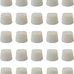 B.K.Jagan and Co Round Heavy Duty Nylon Bush With Screw For Furniture Chair Table Leg Feet Floor Protectors Size: 2.8 X 2Cm L X H (Pack Of 25, Large)-image-70