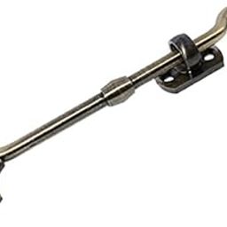 RiseOm Brass Gate Hook/Window Hook (Square-Oval Eye) Pack of 2 (6 inch, Antique Brass)-picture-23
