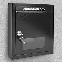 Planet All in one Letter Box/Multipurpose Box/Wall Mount Suggestion Box/Complaint Box/Tabletop Post Box/Donation Box/Letter Box for Home gate and Office use with Lock & Keys - (Black)-11