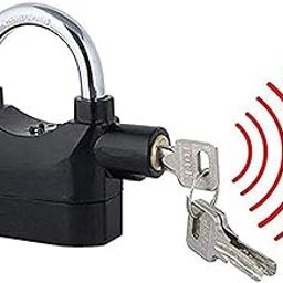 Istore Anti Theft System Security Pad Lock with Smart Alarm Lock Siren Motion Sensor for Home | Office | Cycle (1Pc,Black)-image-50