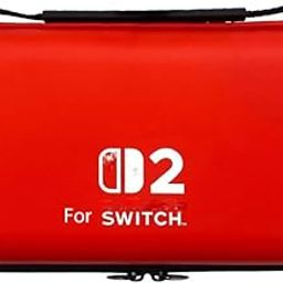 New World Carrying Case for Nintendo Switch 2,for Nintendo Switch 2 EVA Travel Zipper Storage Bag Portable Travel Storage Bag - Red-image-86