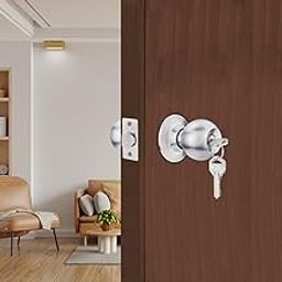 Godrej Cylindrical Lock | with 3 Keys | Classic Range | for Bedroom Door, Internal Wooden Door | 6cm (60mm) Backset | Suitable for Left/Right Handed & Inside/Outside Opening | 5 Years Warrenty-4