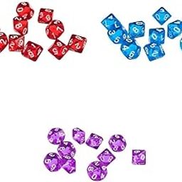 ATORSE Toy D10 Ten Sided Gem Dice for RPG Dungeons & Dragons Games 30Pcs-Toys & Hobbies-Games-Role Playing Games-Dungeons & Dragons-Accessories & Dice-image-42