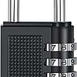 Veemok 3-Digit Combination Number Lock – Zinc Alloy Anti-Theft Padlock | Resettable PIN Lock for Door, Luggage, Suitcase | Travel, Gym, School, Locker Lightweight Luggage Pad Lock-image-75