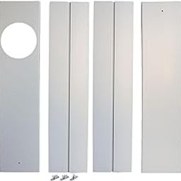 UJEAVETTE Window Vent Kit Sturdy Sliding Door AC Vent Kit for Repair Duct Fans AC Unit 4pcs-image-40