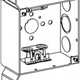 wirenco Contractor (Pack of 24) 4SDB-MC-FB 2-1/8” Deep, 4” Square (4S) Deep Box Welded with MC Clamps & FB Bracket-15
