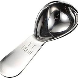 HEAVENGLOW Creative Stainless Steel Measuring Spoon with Scale for Kitchen Gadgets Sliver Small-image-69