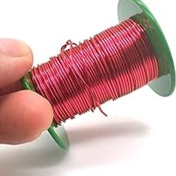 Xuulan Coil Copper Enameled Magnet Winding Wire 41AWG 43AWG 26AWG 0.85mm 0.21mm 0.41mm 0.6mm Red Copper Wire QA-1/155 for Electric Motors (Color : OD 0.43mm, Size : Weight 100g)-image-63