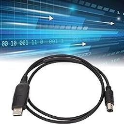 Ubervia Programming Cable, 8 Pin Mini DIN Plug PVC Write Frequency Cable Efficient Speed for FT‑857-image-22