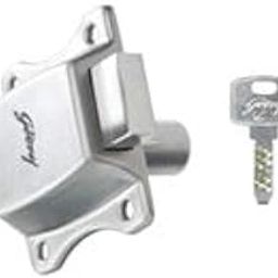 Godrej Curvo Wardrobe Lock with Common Key | Stainless-steel Lock with Dimple Key | Reversible Keys | Nickel-plated bolt | Installed in Cupboards, Wardrobes & Wooden Furniture | Panels Upto 32mm Thick-12