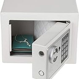Bestow Digital Electronic Safe Locker/Box for Home and Office for Jewellery Money Valuables (Grey White)-image-92