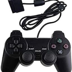 GAMEZZ24 Wired Dual-shock 2 Controller for Play-Station 2 (PS2) with Built-in Vibration Function and Twin Analog Sticks (Black)-46