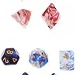 ATORSE Toy 14pcs Polyhedral Dice Board Games Double-Colors Family Games for DND RPG -Toys & Hobbies-Games-Role Playing Games-Dungeons & Dragons-Accessories & Dice-image-21