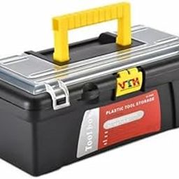 VTH Plastic Tool Storage Box - Tool Organizer Storage Box for Hand Tool Kit Screwdriver, Wrench, Hammer, Home Stuff Storage Mini Hardware Tool-8